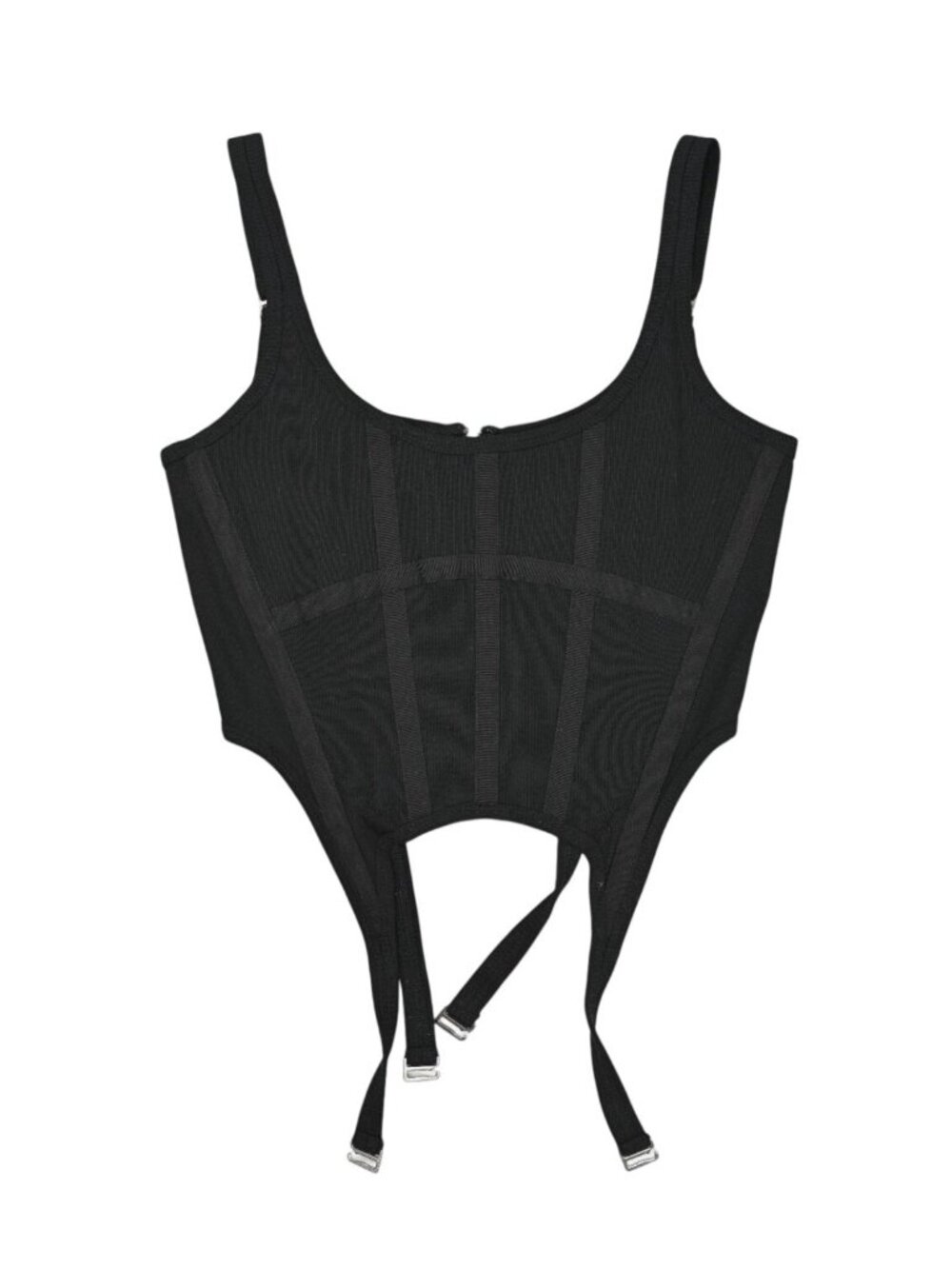 Dion Lee Garter Corset Top in Black